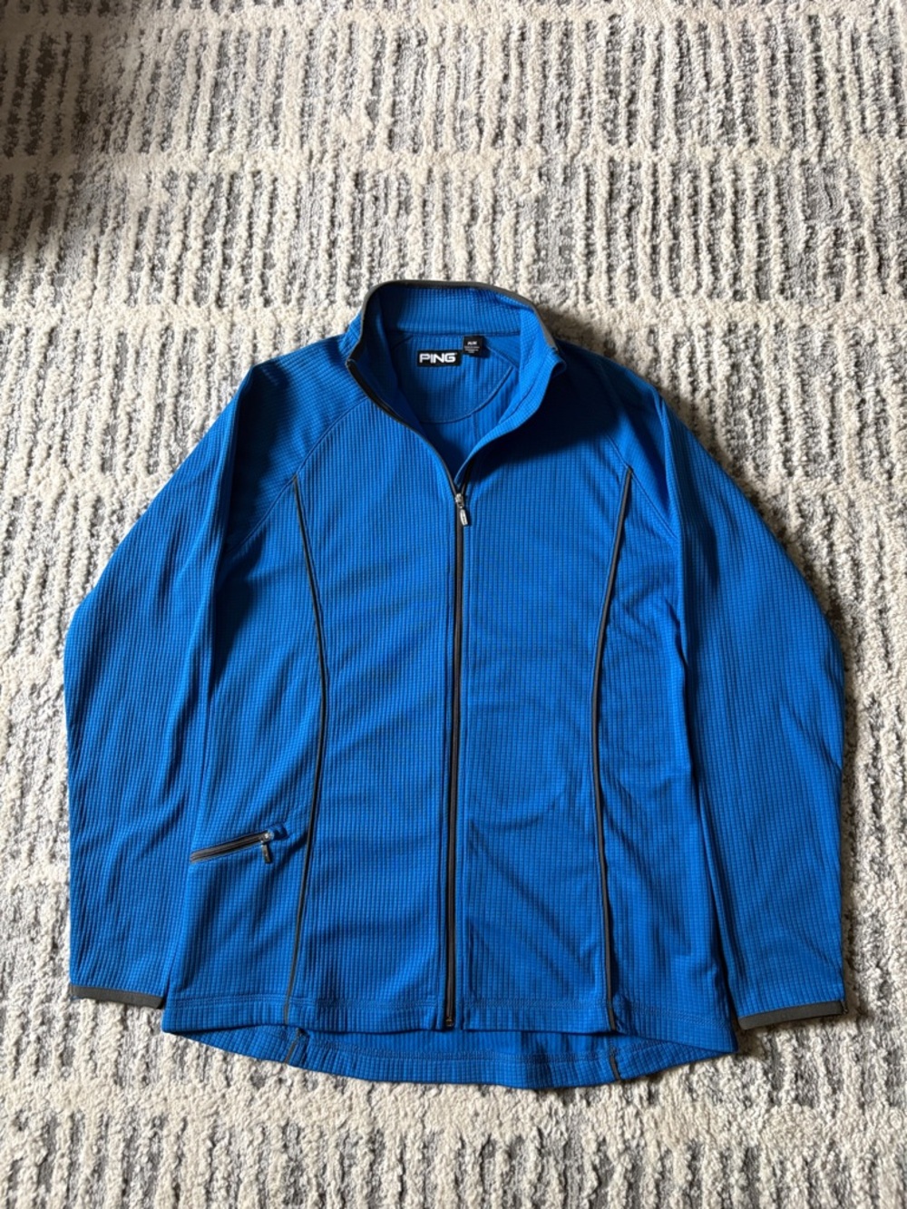 Women’s PING Royal Blue Full-Zip Athletic Jacket-Medium
